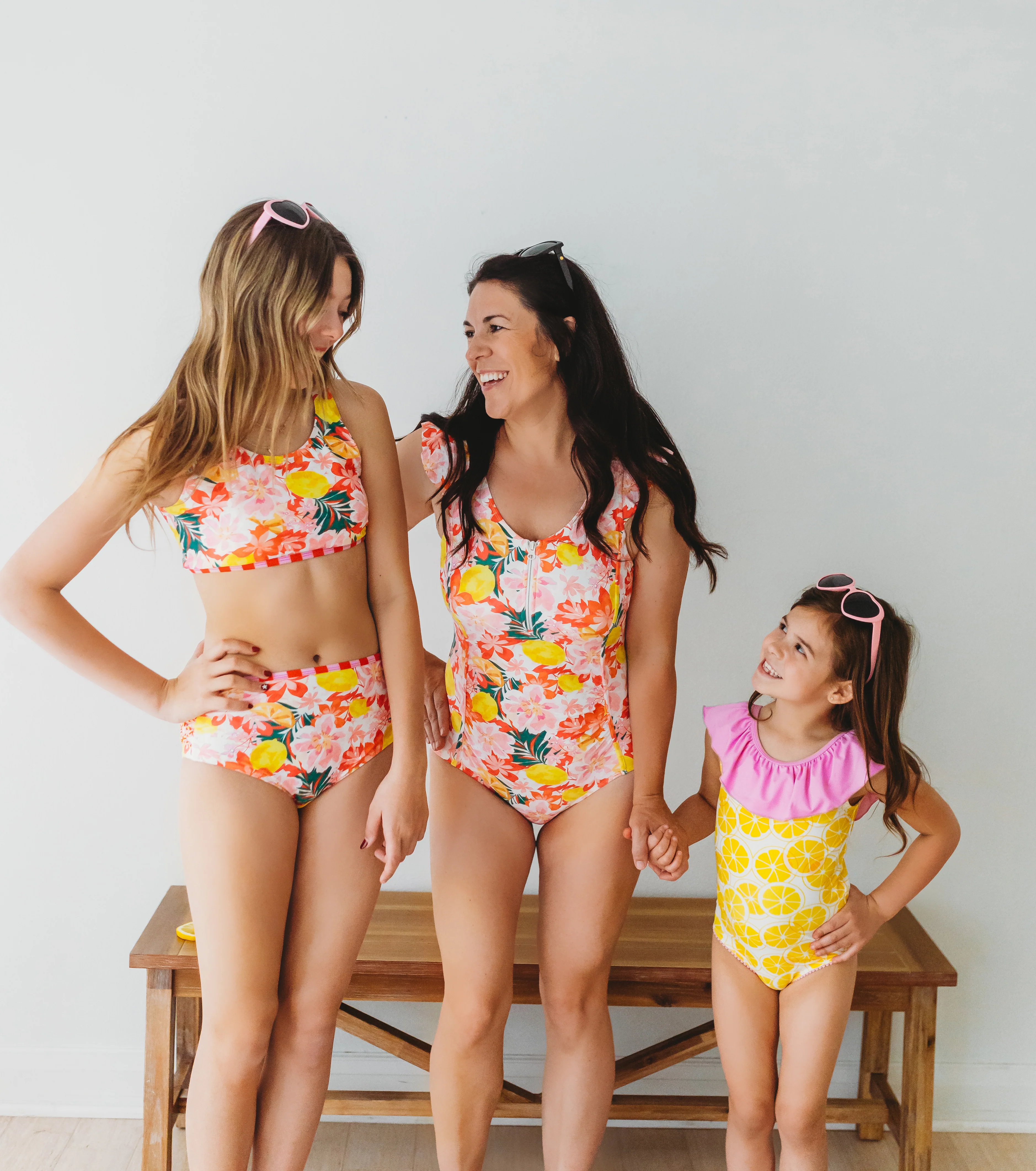 Two Piece Swimsuit | Luau Pink Hibiscus - Image 5
