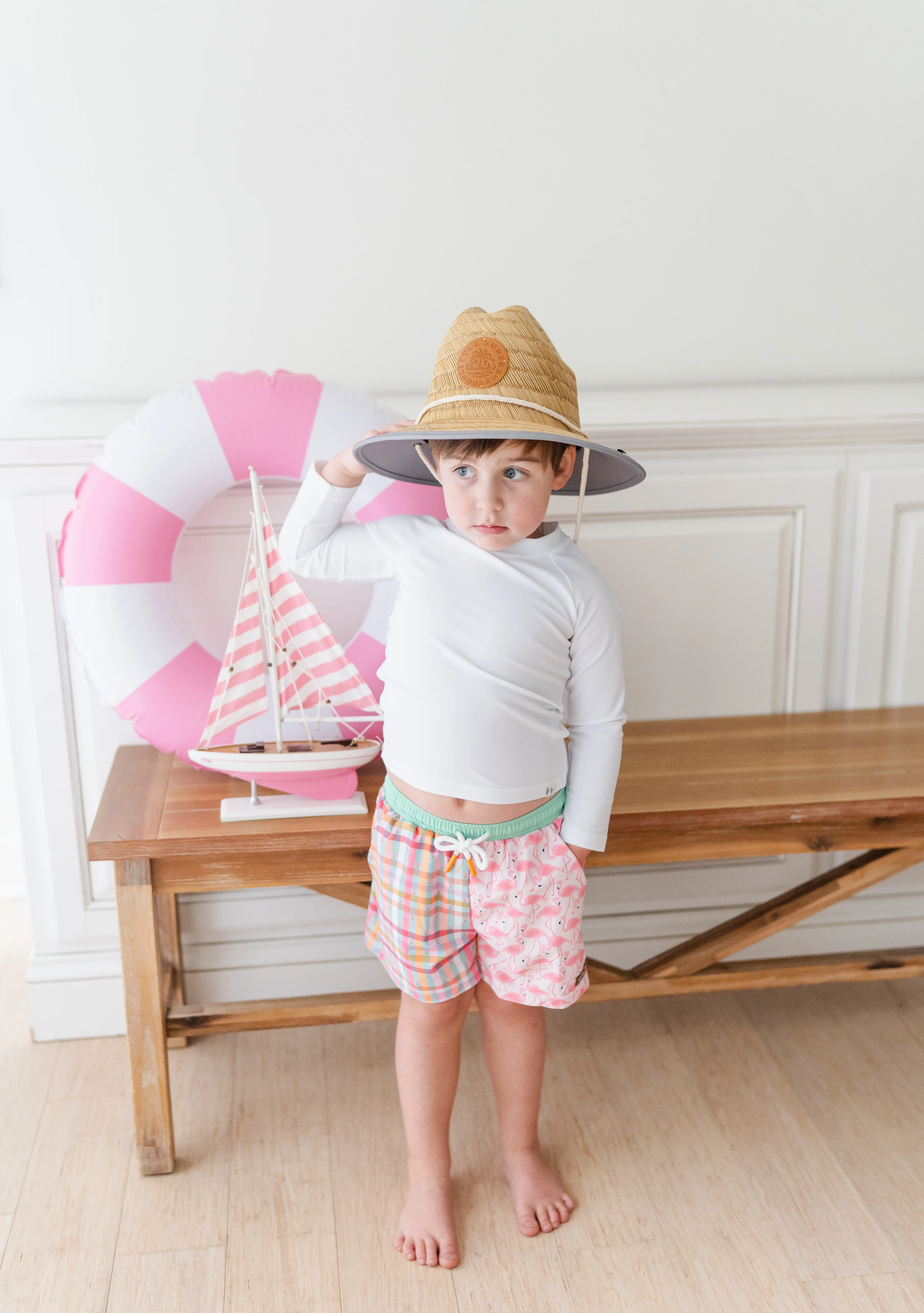 Boys Swim Trunks | Flamingo Fiesta (Pre-Order) - Image 5