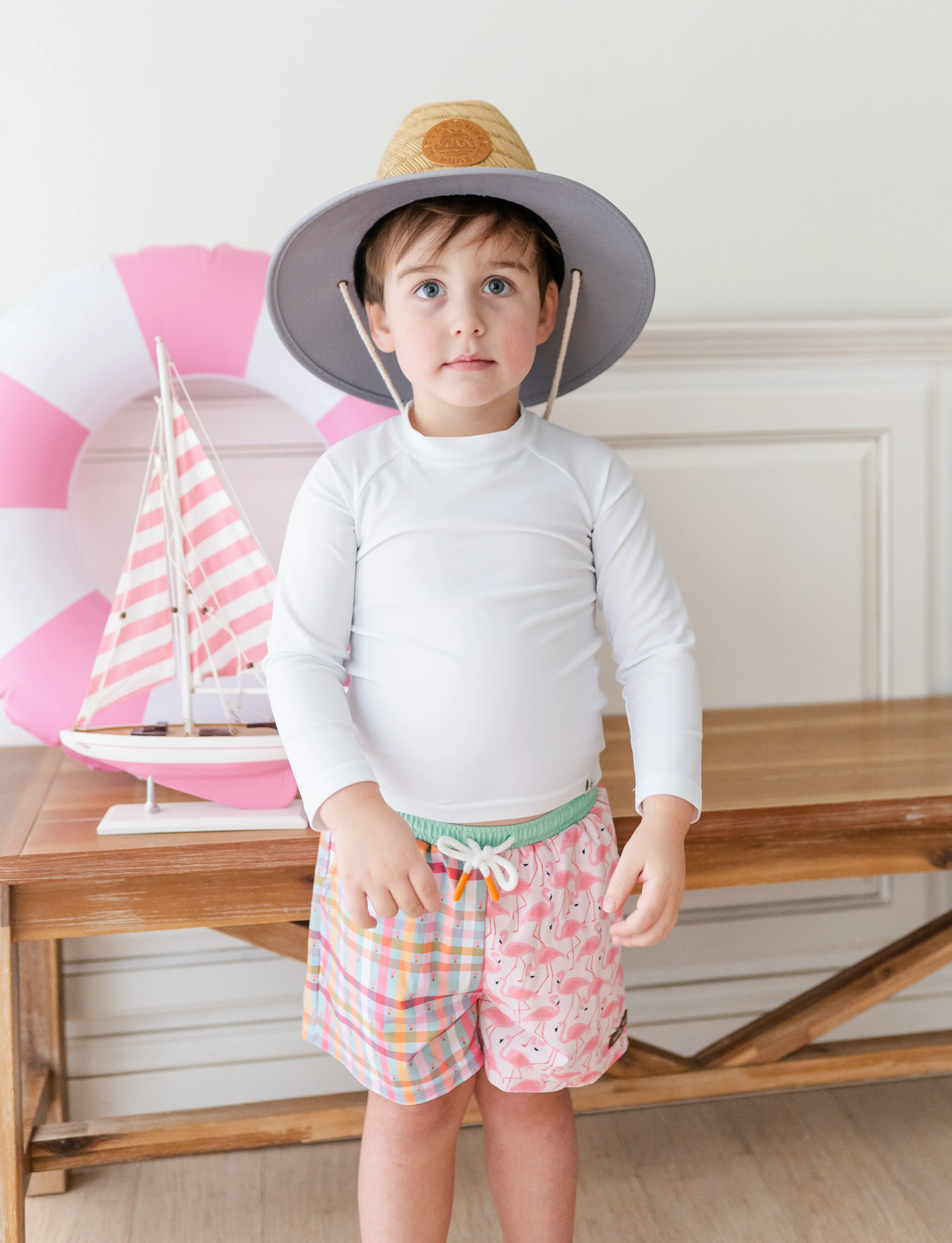 Boys Swim Trunks | Flamingo Fiesta (Pre-Order) - Image 6