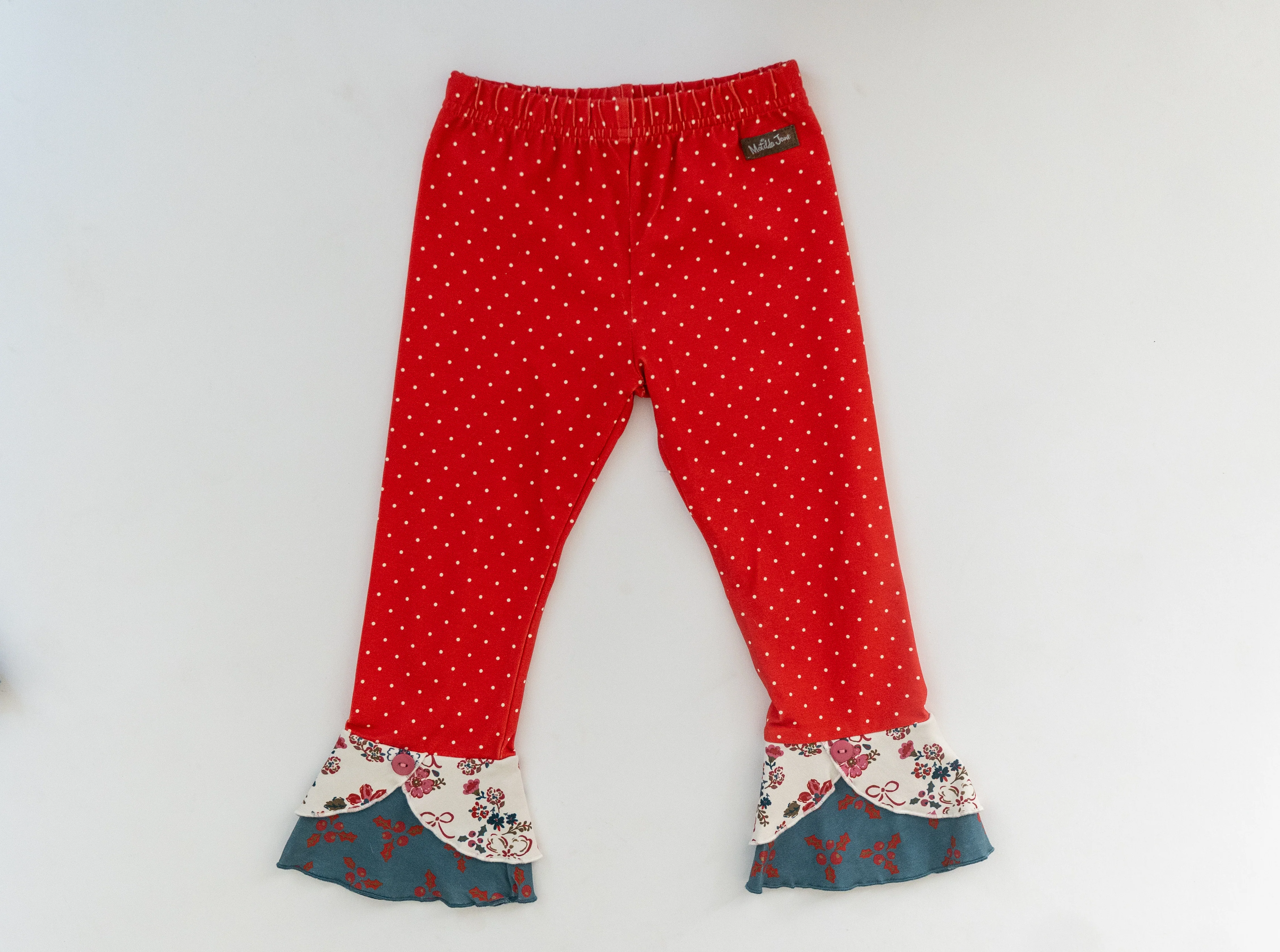 Poinsettia Parade Leggings - Image 3
