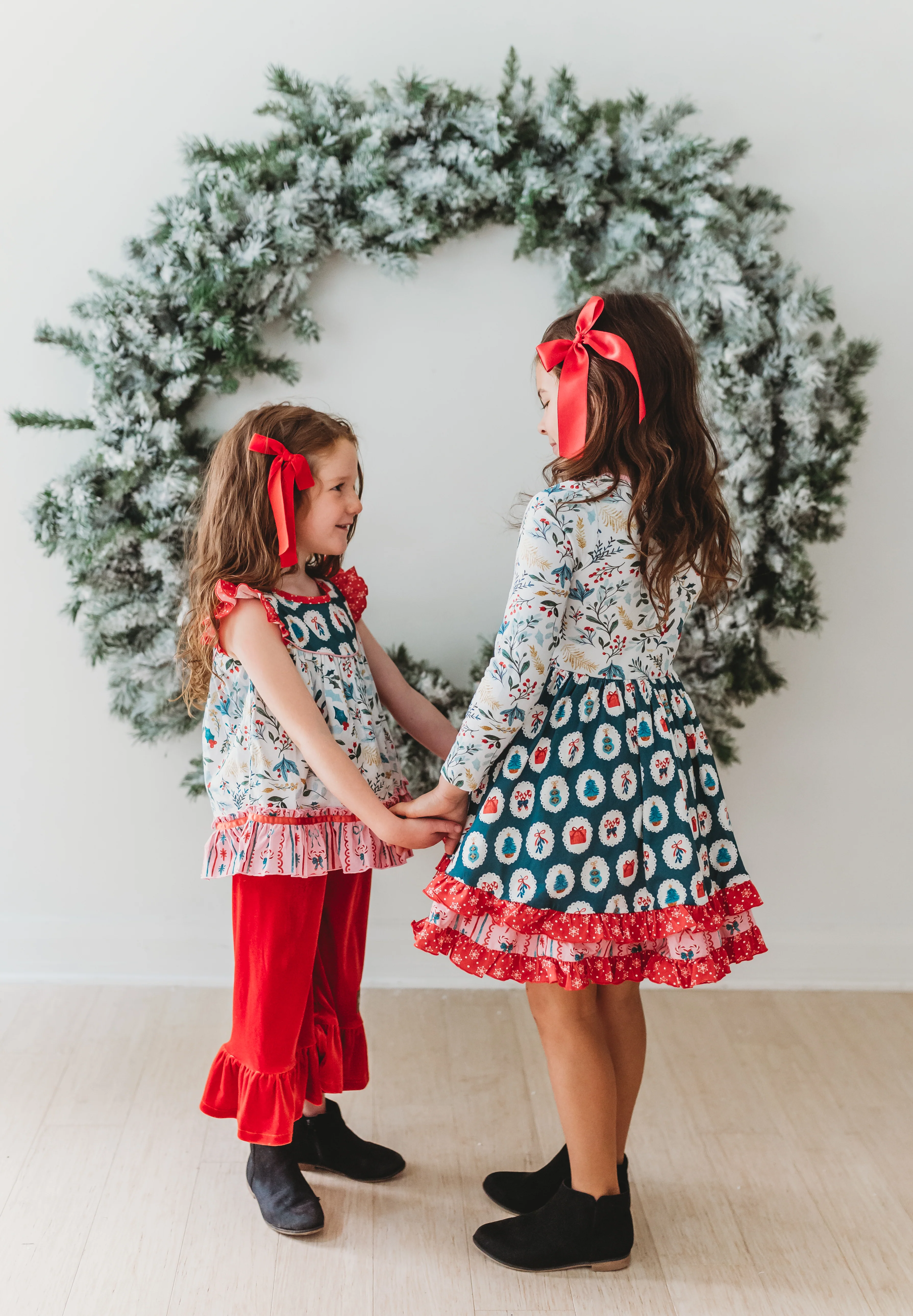 Ruby Reindeer Velvet Big Ruffles - Image 10