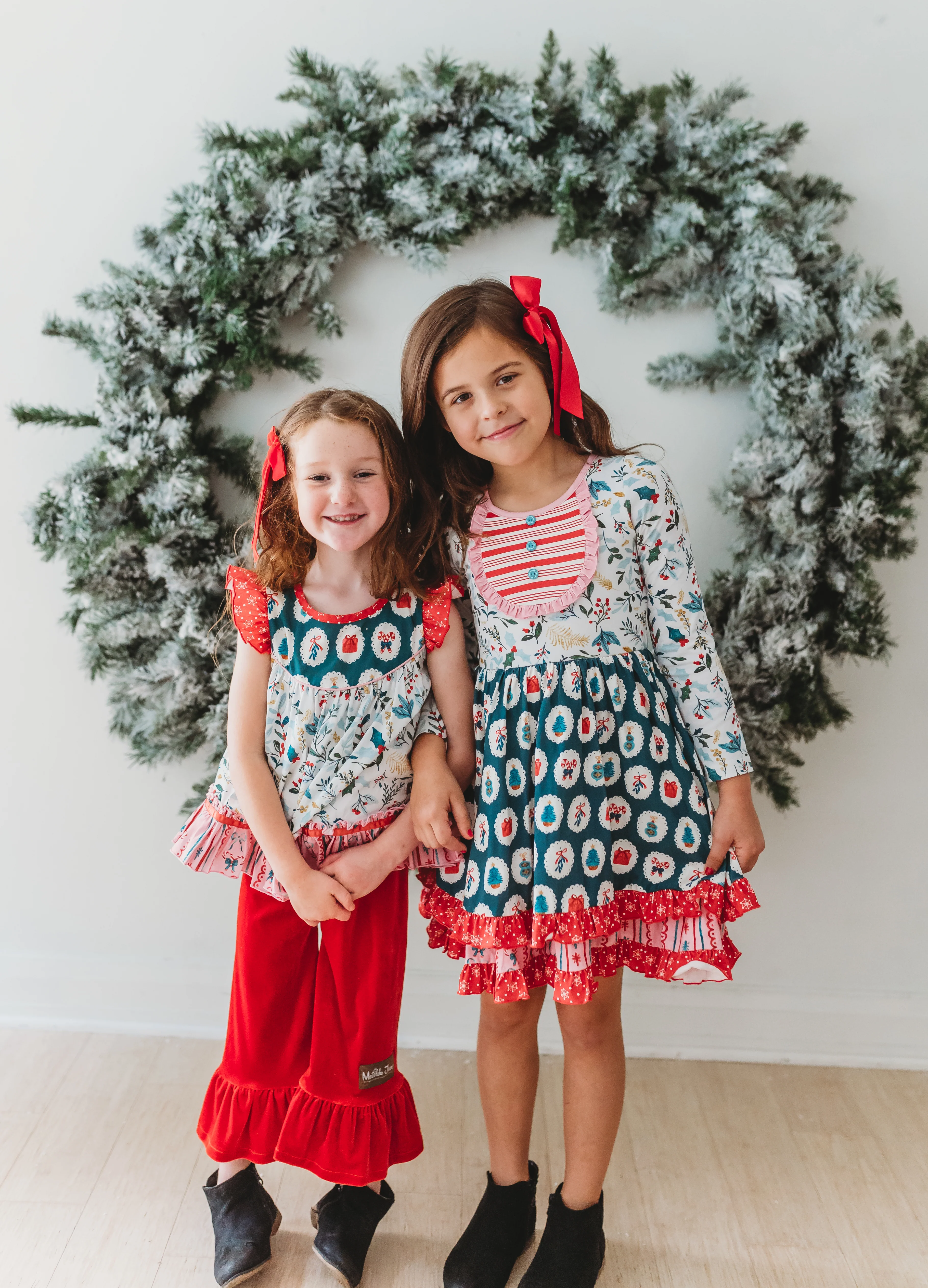 Ruby Reindeer Velvet Big Ruffles - Image 9