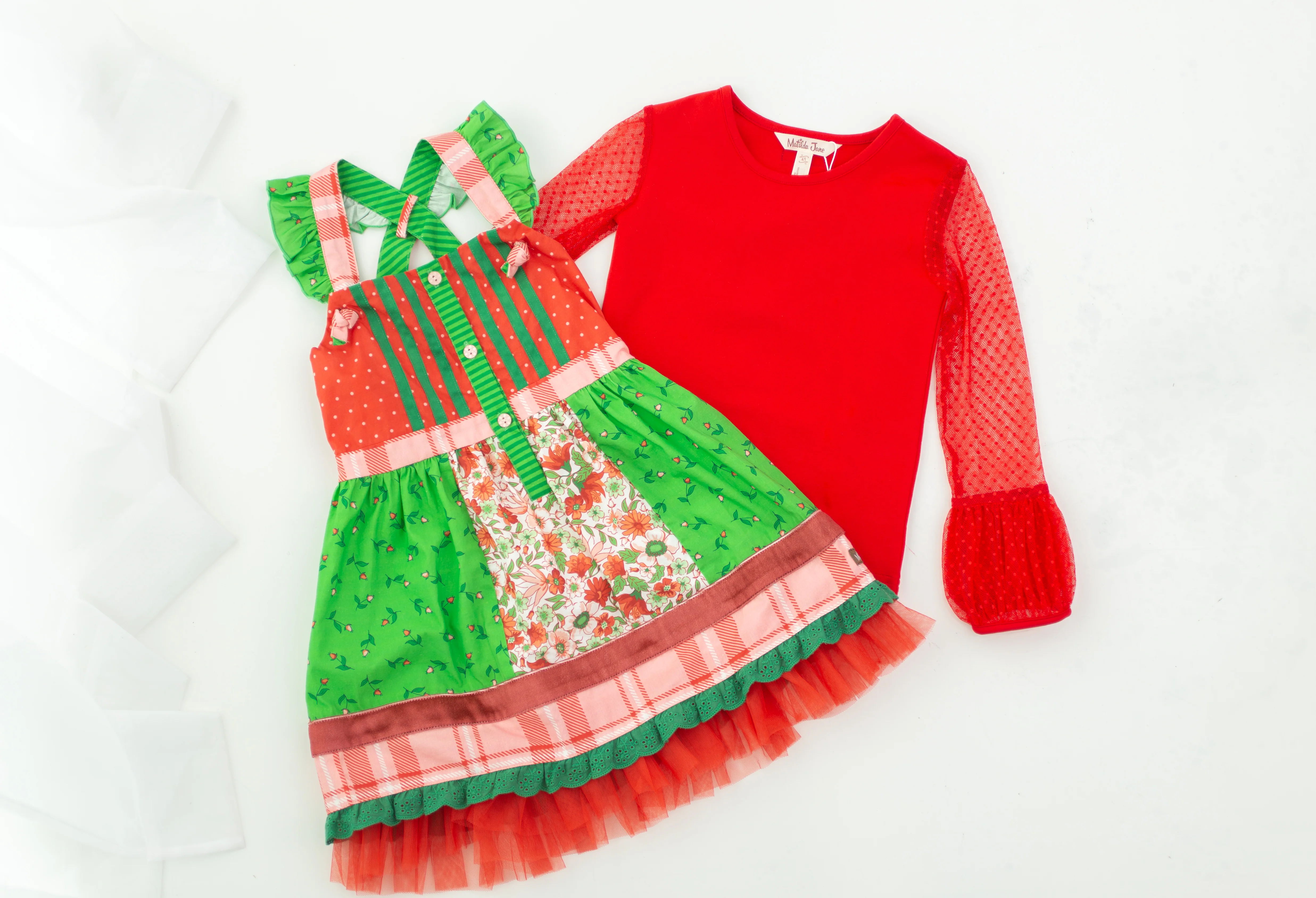 Scarlet Sleigh Ride Lace Tee - Image 9