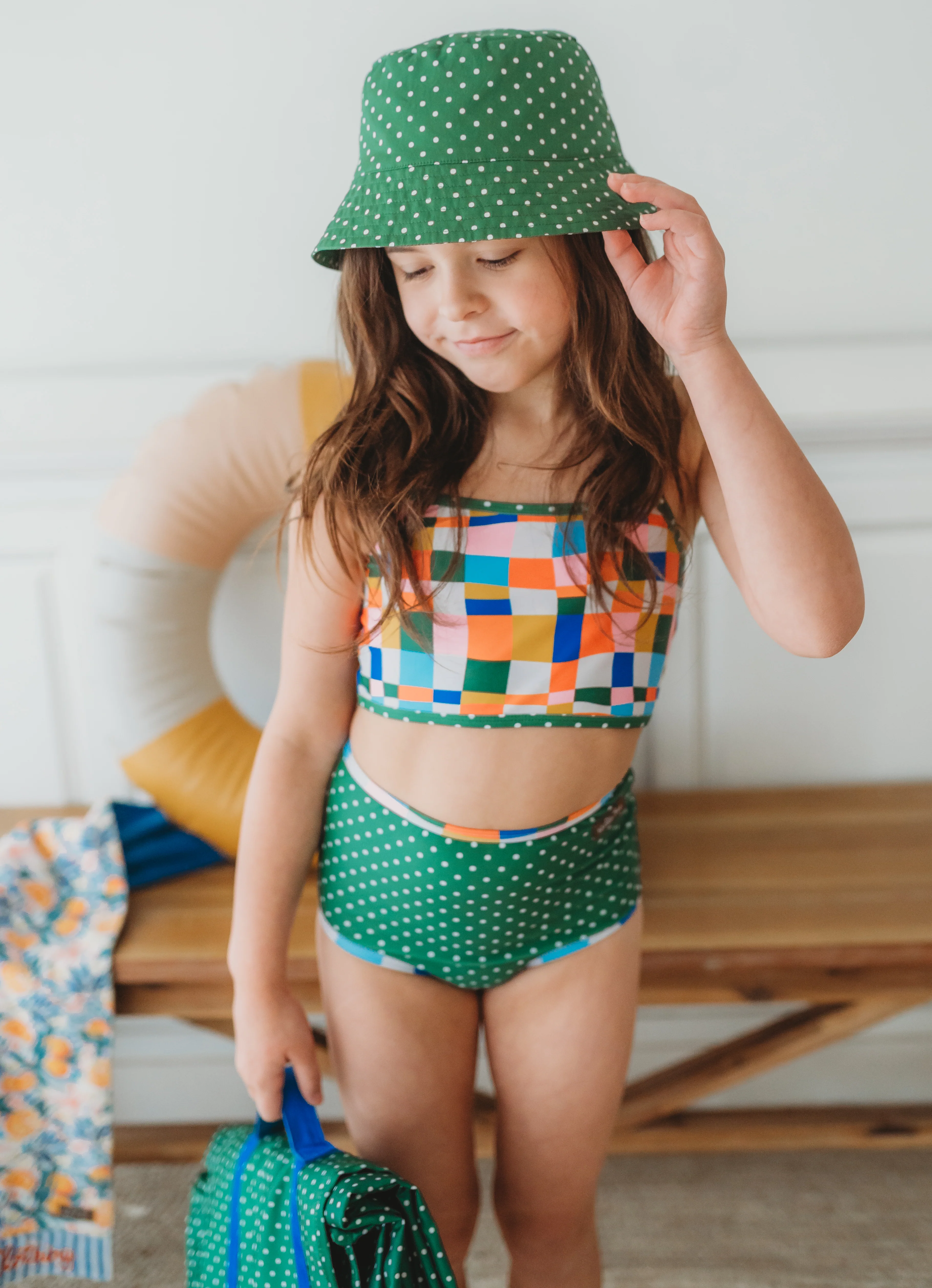 Two Piece Swimsuit | Retro Kaleidoscope - Image 3