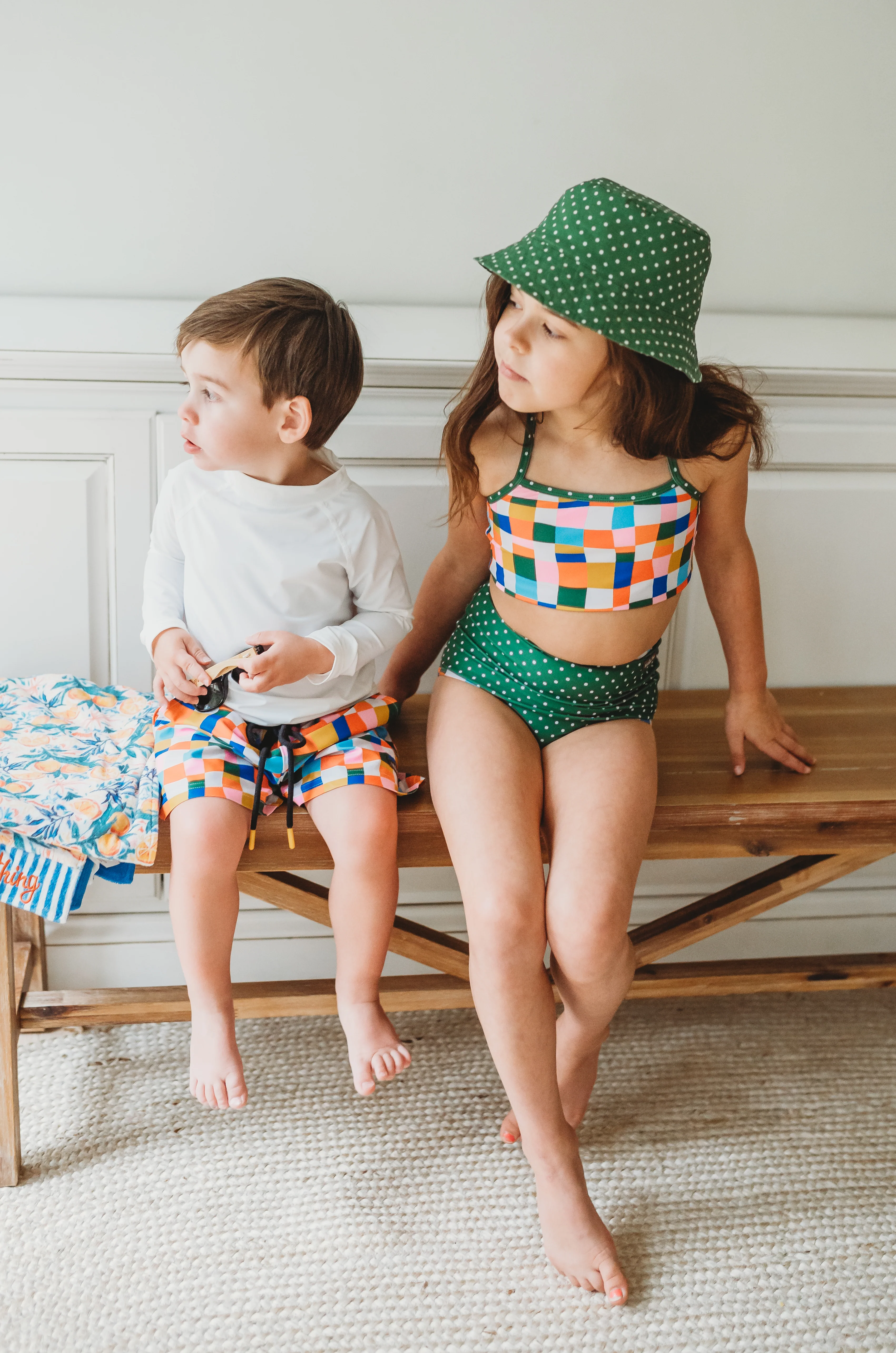 Two Piece Swimsuit | Retro Kaleidoscope - Image 6