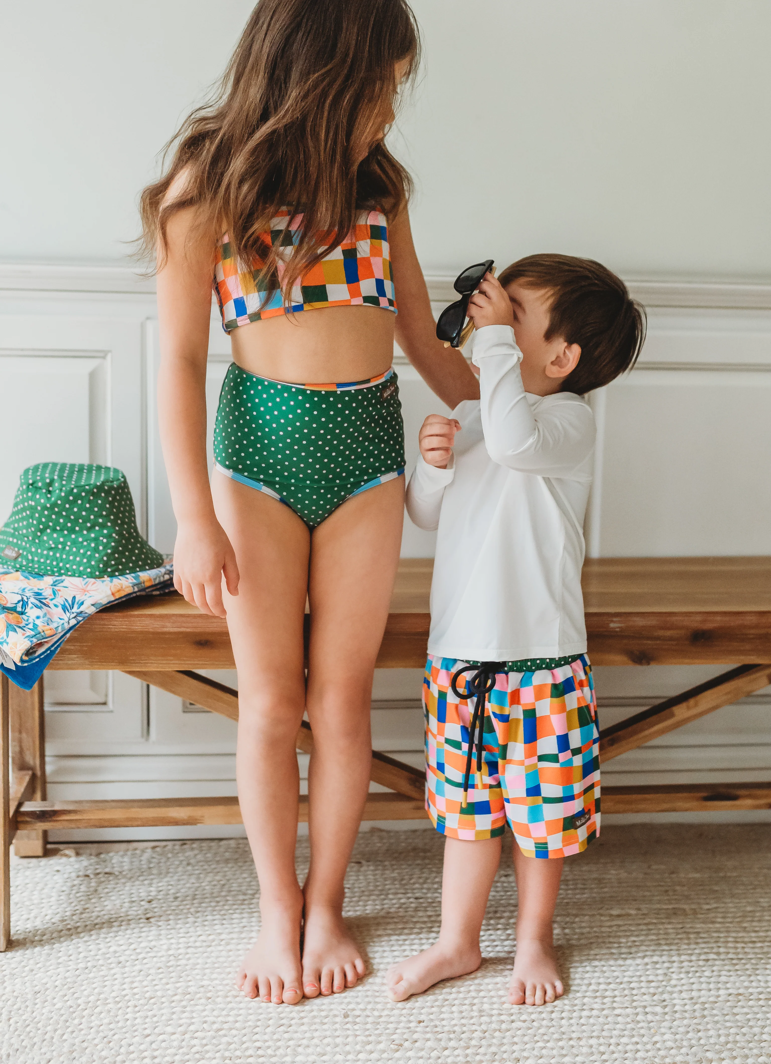 Two Piece Swimsuit | Retro Kaleidoscope - Image 9