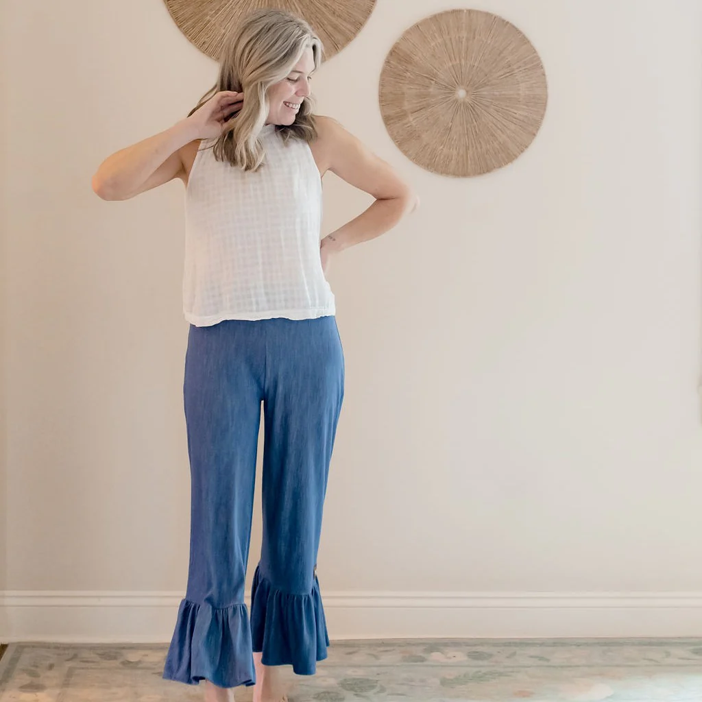 Women's Big Ruffles | Denim Delight (Running Small) - Image 3